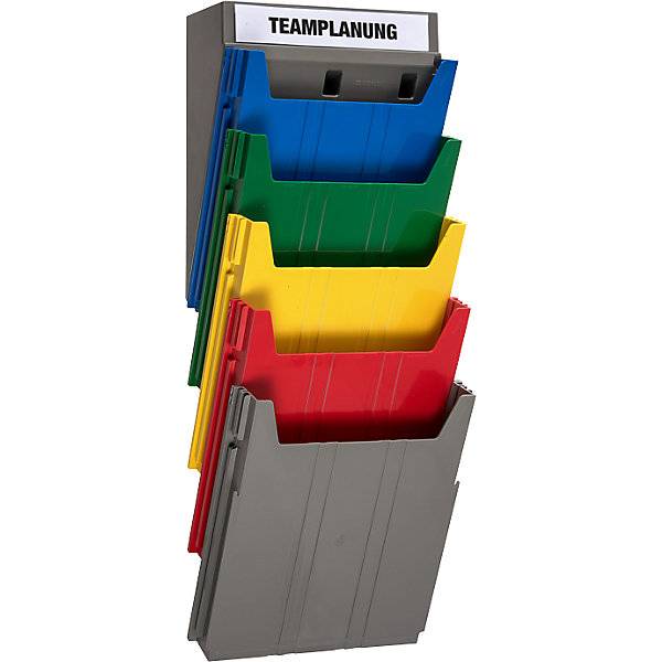 Wandsortierer BIG für Format DIN A4 Füllhöhe 34 mm Ablagefach gelb. Eichner Organisation 57053649-1