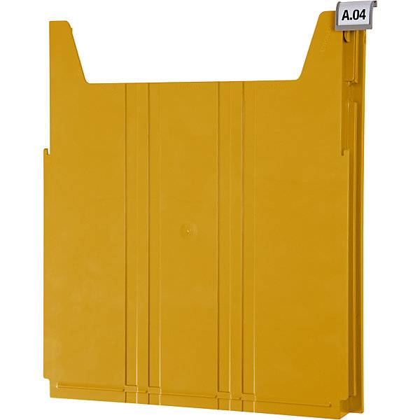 Wandsortierer BIG für Format DIN A4 Füllhöhe 34 mm Ablagefach gelb. Eichner Organisation 57053649-3