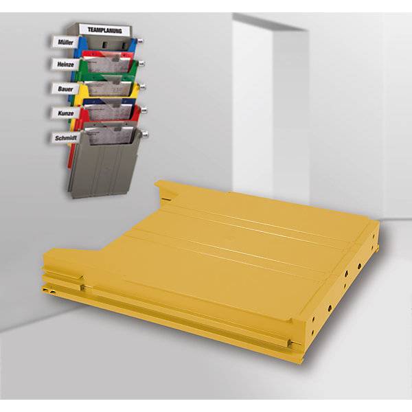 Wandsortierer BIG für Format DIN A4 Füllhöhe 34 mm Ablagefach gelb. Eichner Organisation 57053649-4