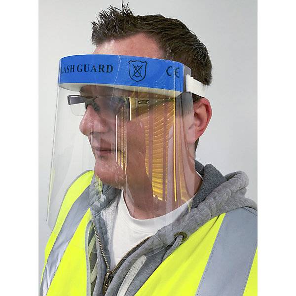 Gesichtsschutz mit Stirnpolster VE 10 Stk transparent/blau. Simon Evers & CO. GmbH 56921249-4