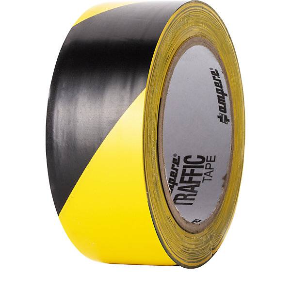 Bodenmarkierungsband Breite 50 mm gelb/schwarz. Ampere Deutschland GmbH 56946749-0