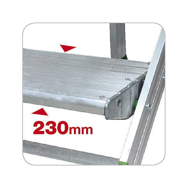 Klapptreppe aus Leichtmetall ohne Sicherheitsbügel 2 Stufen. Facal SRL 56960349-1