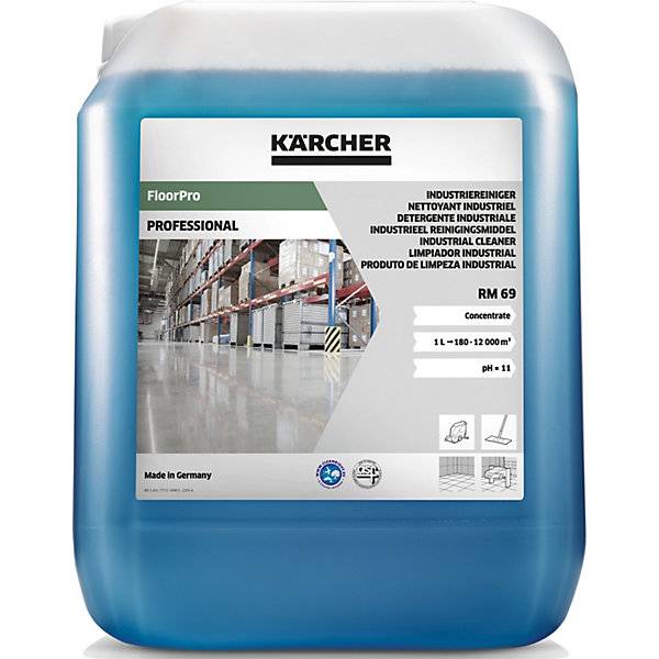 Industriereiniger RM 69 Inhalt 10 l pH-Wert 107. Alfred Kärcher Vertriebs-GmbH 56963349-0