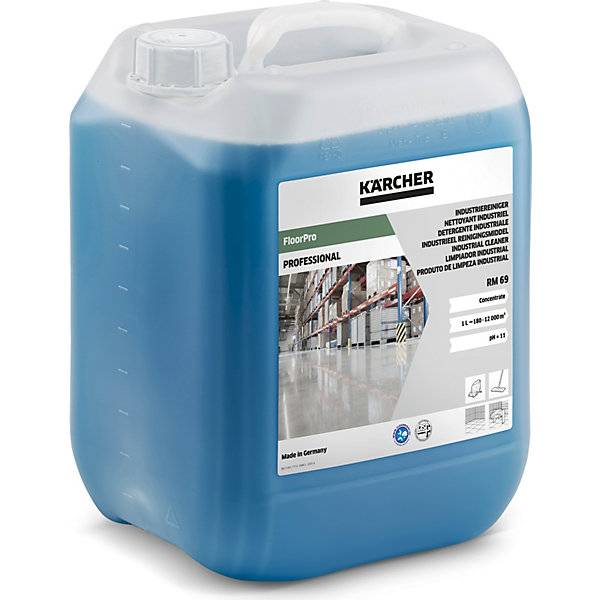 Industriereiniger RM 69 Inhalt 10 l pH-Wert 107. Alfred Kärcher Vertriebs-GmbH 56963349-1