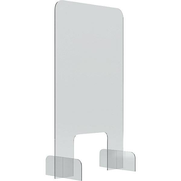 Theken- und Tischaufsteller Acrylglas transparent 5 mm dick HxBxT 845 x 495 x 240 mm. Holtz Office Support-0
