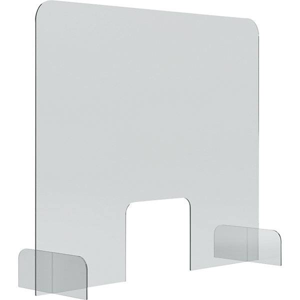 Theken- und Tischaufsteller Acrylglas transparent 5 mm dick HxBxT 670 x 845 x 240 mm. Holtz Office Support