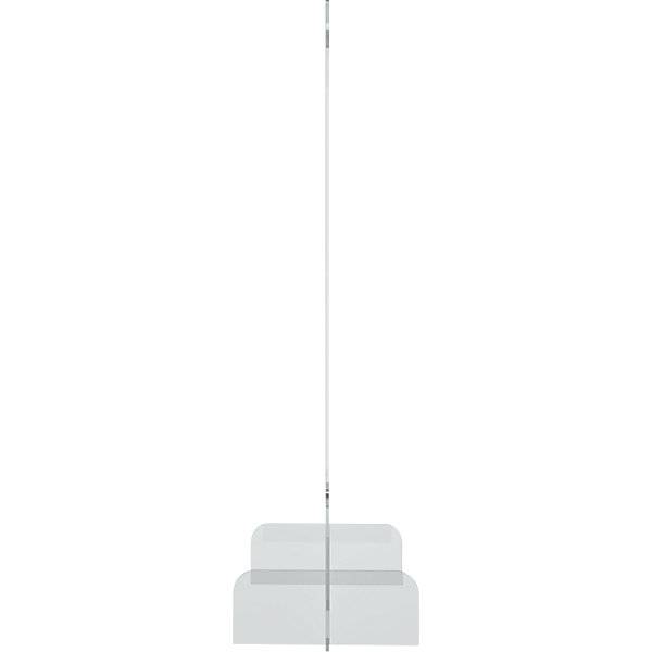 Theken- und Tischaufsteller Acrylglas transparent 5 mm dick HxBxT 845 x 670 x 240 mm. Holtz Office Support-2