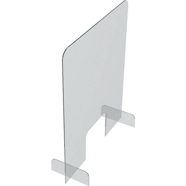 Theken- und Tischaufsteller Acrylglas transparent 5 mm dick HxBxT 845 x 670 x 240 mm. Holtz Office Support-3