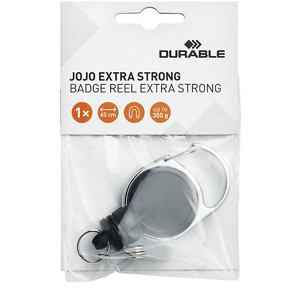 Ausweishalter JOJO EXTRA STRONG mit Druckknopf-Schlaufe VE 10 Stk schwarz. Durable | Hunke & Jochheim GmbH &-2