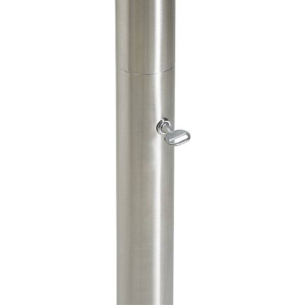 Edelstahl-Standascher mit Dach Volumen 15 l abschließbar. TAKKT Industrial & Packaging GmbH 56988449-3