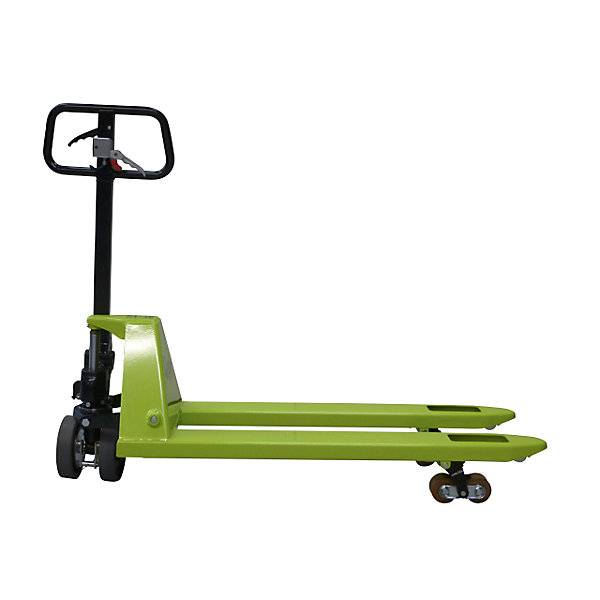 Paletthubwagen EVO mit Bremse Lenkräder Vollgummi Gabellänge 1150 mm Tandemrollen. PRAMAC GMBH 57001749-2