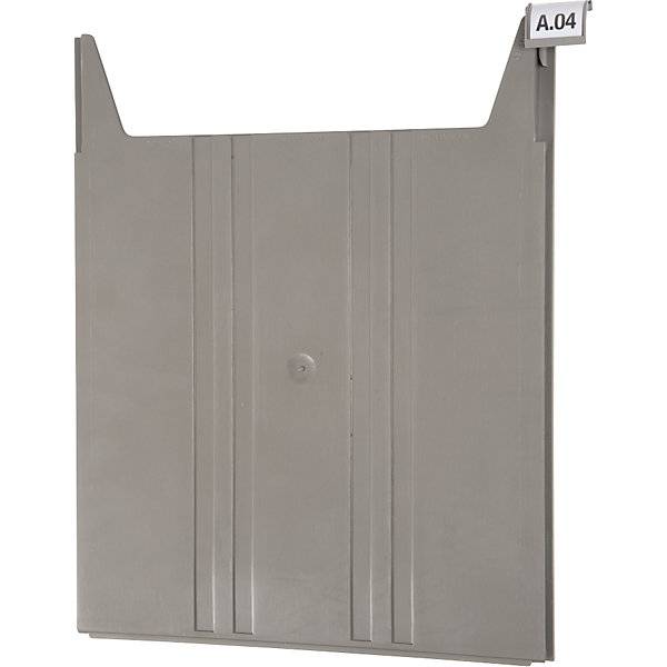 Wandsortierer FLAT für Format DIN A4 Füllhöhe 9 mm Ablagefach grau. Eichner Organisation 57054449-3
