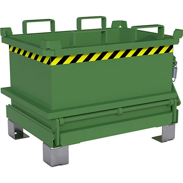 Klappbodenbehälter Volumen 013 m³ resedagrün RAL 6011. TAKKT Industrial & Packaging GmbH 57056949