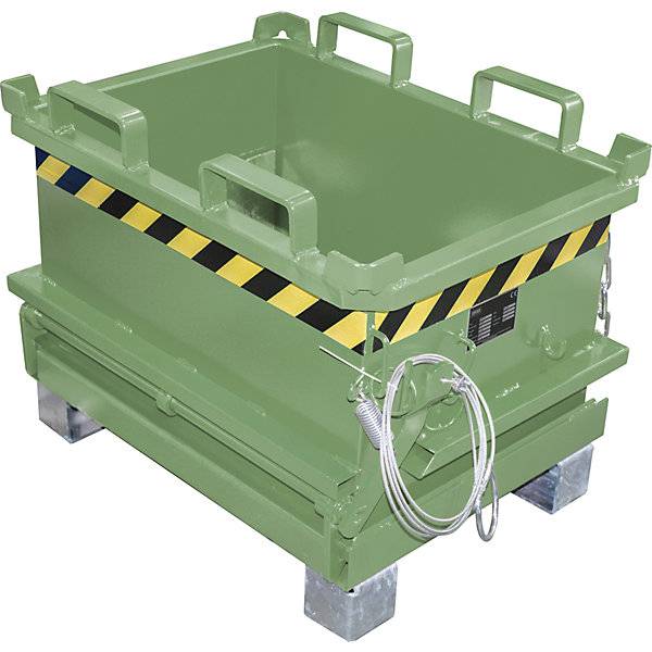 Klappbodenbehälter Volumen 013 m³ resedagrün RAL 6011. TAKKT Industrial & Packaging GmbH 57056949-3