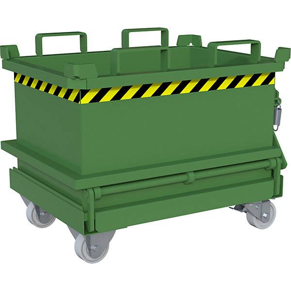 Klappbodenbehälter Volumen 013 m³ resedagrün RAL 6011. TAKKT Industrial & Packaging GmbH 57056949-4