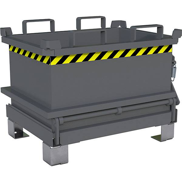 Klappbodenbehälter Volumen 013 m³ mausgrau RAL 7005. TAKKT Industrial & Packaging GmbH 57057049