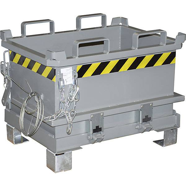 Klappbodenbehälter Volumen 013 m³ mausgrau RAL 7005. TAKKT Industrial & Packaging GmbH 57057049-2