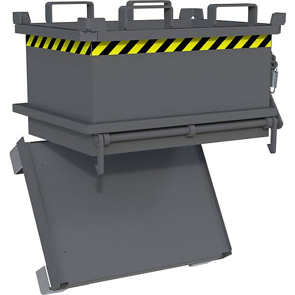 Klappbodenbehälter Volumen 013 m³ mausgrau RAL 7005. TAKKT Industrial & Packaging GmbH 57057049-3