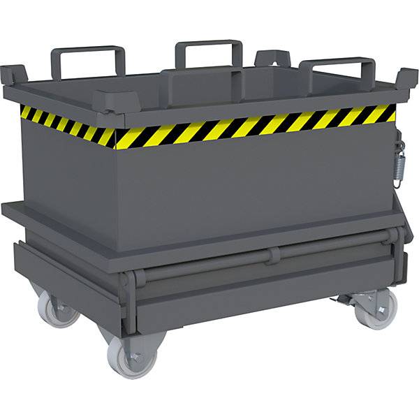 Klappbodenbehälter Volumen 013 m³ mausgrau RAL 7005. TAKKT Industrial & Packaging GmbH 57057049-4