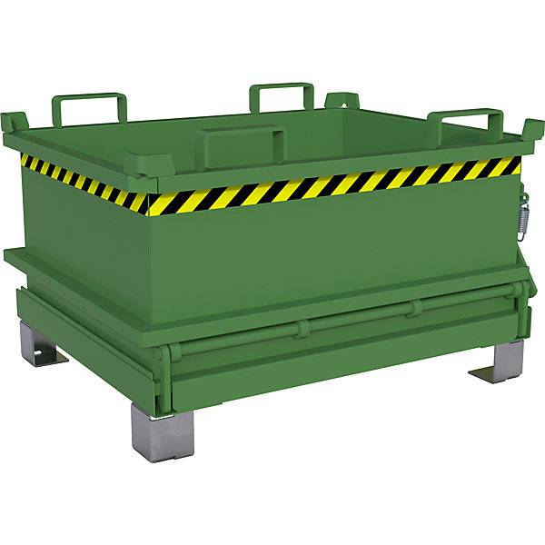 Klappbodenbehälter Volumen 024 m³ resedagrün RAL 6011. TAKKT Industrial & Packaging GmbH 57057749-0