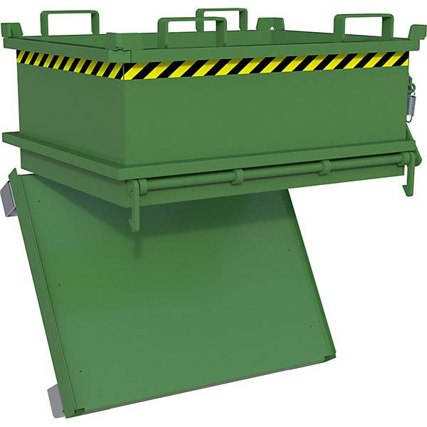Klappbodenbehälter Volumen 024 m³ resedagrün RAL 6011. TAKKT Industrial & Packaging GmbH 57057749-2