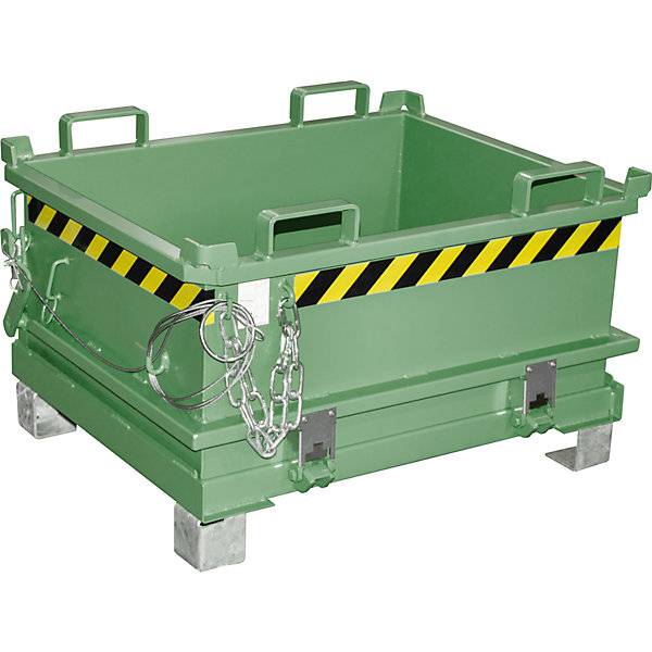 Klappbodenbehälter Volumen 024 m³ resedagrün RAL 6011. TAKKT Industrial & Packaging GmbH 57057749-4