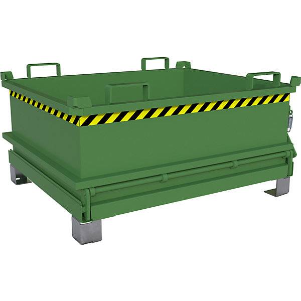 Klappbodenbehälter Volumen 037 m³ resedagrün RAL 6011. TAKKT Industrial & Packaging GmbH 57058549