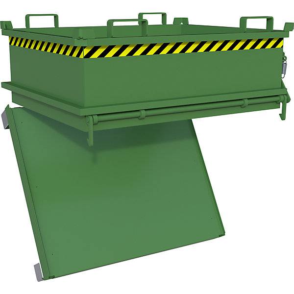 Klappbodenbehälter Volumen 037 m³ resedagrün RAL 6011. TAKKT Industrial & Packaging GmbH 57058549-2