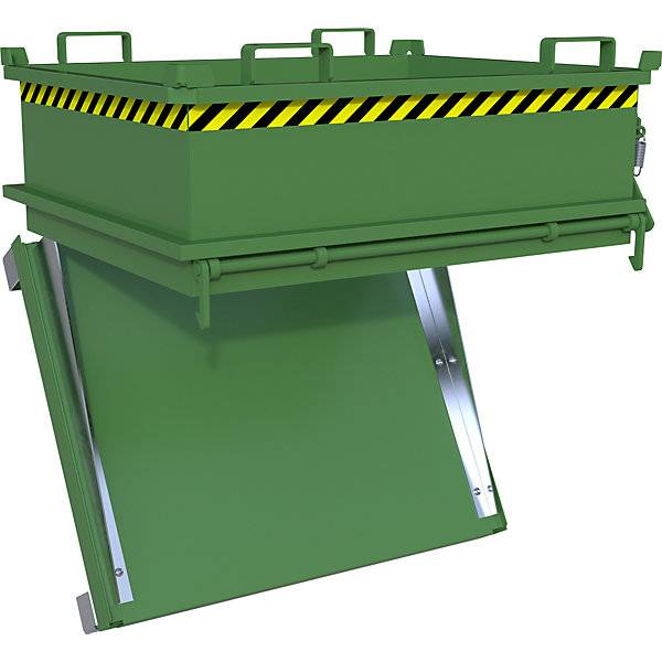 Klappbodenbehälter Volumen 037 m³ resedagrün RAL 6011. TAKKT Industrial & Packaging GmbH 57058549-4