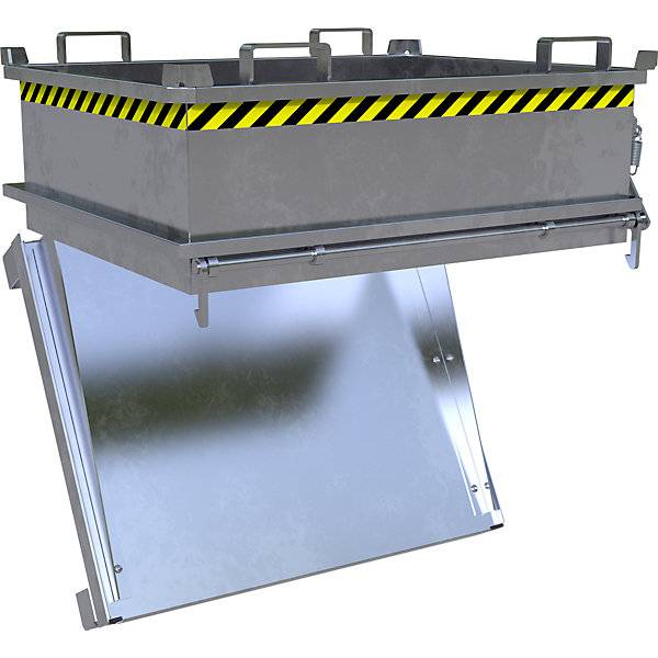 Klappbodenbehälter Volumen 037 m³ feuerverzinkt. TAKKT Industrial & Packaging GmbH 57058849-4
