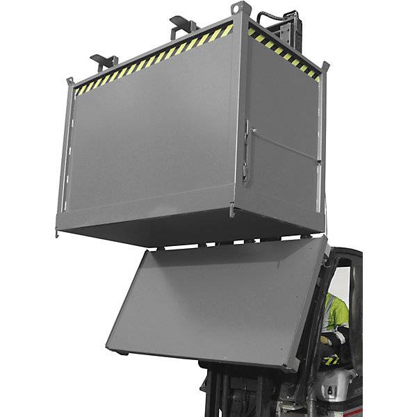 Klappbodenbehälter Volumen 20 m³ mausgrau RAL 7005. TAKKT Industrial & Packaging GmbH 57074849-2