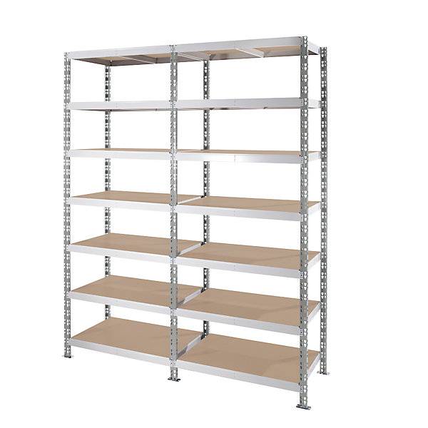 Universalsteckregal Spanplattenböden HxBxT 2522 x 1050 x 400 mm Grundregal. TAKKT Industrial & Packaging GmbH-2