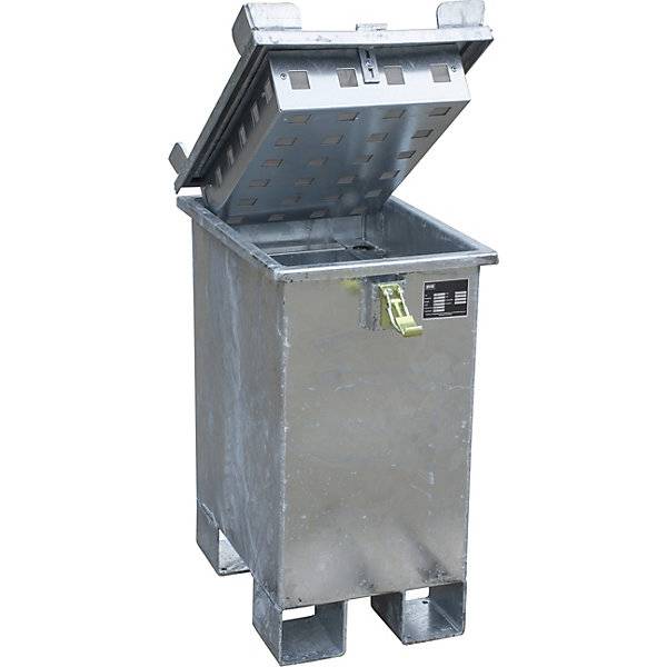Akku-Lagerbehälter für Lithium-Ionen-Batterien/-Akkus Volumen 30 l LxBxH 400 x 600 x 750 mm ab 2 Stk. TAKKT-1
