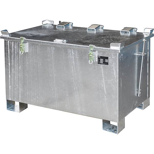 Akku-Lagerbehälter für Lithium-Ionen-Batterien/-Akkus Volumen 220 l LxBxH 800 x 1200 x 750 mm ab 2 Stk. TAKKT-0