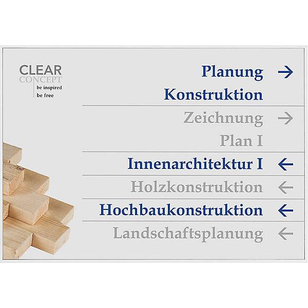 MADRID Silver Line™ Wegweiser DIN A4 quer HxB 2125 x 2995 mm silber. Moedel GmbH | Schilderfabrikation-0