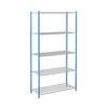 Steckregal mit Rohr-Fachböden HxBxT 1996 x 1270 x 400 mm Grundregal. MAN ORGA SAS 96779549