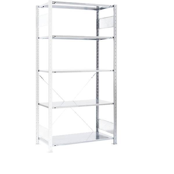 Steckregal für Sichtlagerkästen Anbauregal BxT 1006 x 336 mm 5 Böden. TAKKT Industrial & Packaging GmbH-0