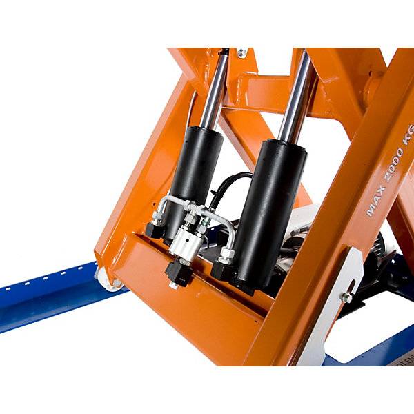 Kompakt-Hubtisch Tragfähigkeit 2000 kg Plattform LxB 1300 x 800 mm Nutzhub 820 mm. Edmolift AB 96908349-2