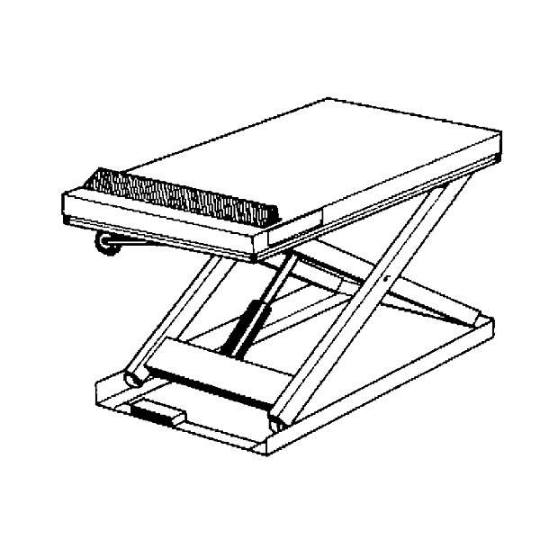 Kompakt-Hubtisch Tragfähigkeit 2000 kg Plattform LxB 1300 x 800 mm Nutzhub 820 mm. Edmolift AB 96908349-3