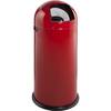 Mülleimer mit Einwurfklappe - 52 l - feuerrot