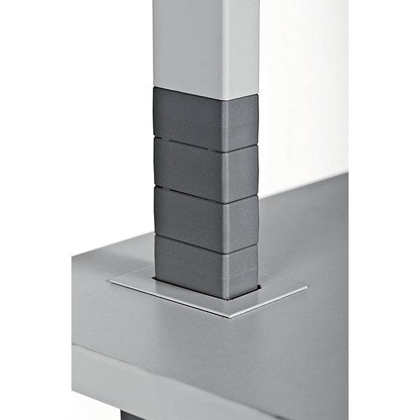 Durable Computer-Wagen höhenverstellbar, mit Rollen Höhen-Bereich: 920 bis 1220 mm (L x B x H) 550 x 800 x 925 mm Grau S-2