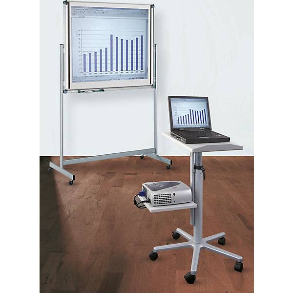 Beamertisch Tischplatte 350 x 500 mm inkl. Steckdose anthrazit. MAUL 970478 49-1