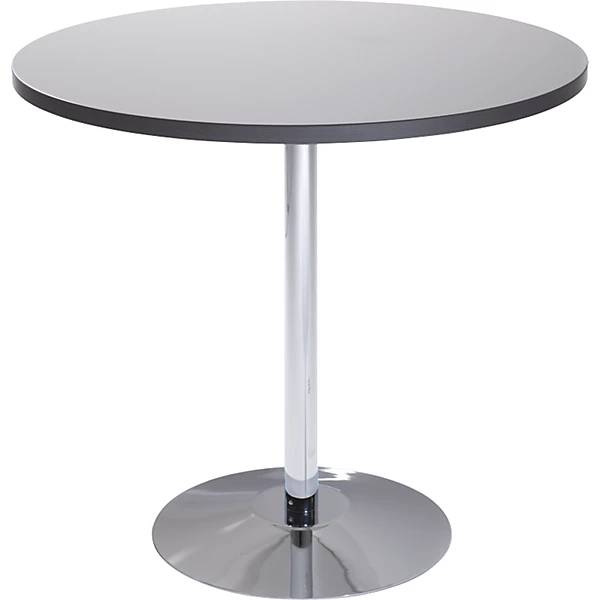 Säulentisch Ø 800 mm Höhe 720 mm Spanplatte lichtgrau. Jakob Maul GmbH 97087249