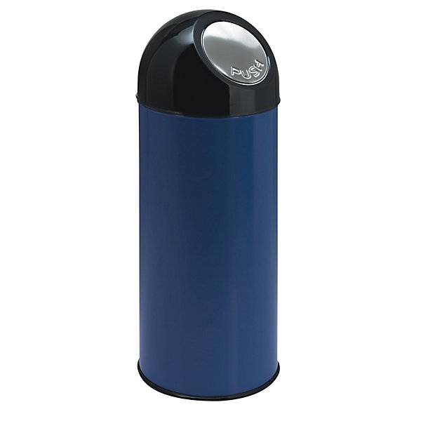 Push-Mülleimer Stahl Volumen 55 l verzinkter Innenbehälter blau. Vepa Bins Groothandel B.V. 97790149