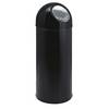 Push-Mülleimer Stahl Volumen 55 l verzinkter Innenbehälter schwarz. Vepa Bins Groothandel B.V. 97789949