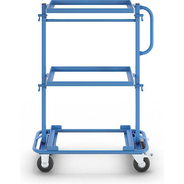 Kommissionierwagen mit 1 festen und 2 neigbaren Etagen-Rahmen Tragfähigkeit 150 kg. TAKKT Industrial & Packaging-3