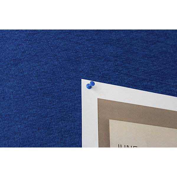 Pinnwand eloxierter Alu-Rahmen Stoffbezug blau BxH 2000 x 1000 mm. TAKKT Industrial & Packaging GmbH 57277949-2