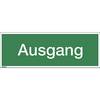 Kombizusatzschild mit Text für Rettungszeichen Ausgang VE 10 Stk Kunststoff langnachleuchtend LxHxT 297 x 105