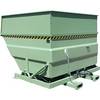 XXL-Kippbehälter mit Aufrichthilfe Volumen 5 m³ mit Aufsatzrahmen und Hydraulik resedagrün. eurokraft pro