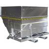 XXL-Kippbehälter mit Aufrichthilfe Volumen 5 m³ mit Aufsatzrahmen und Hydraulik feuerverzinkt. eurokraft pro